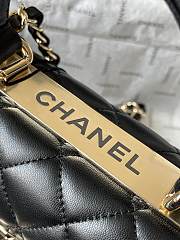 Chanel Mini Trendy Top Handle Black Bag 19.5cm - 2