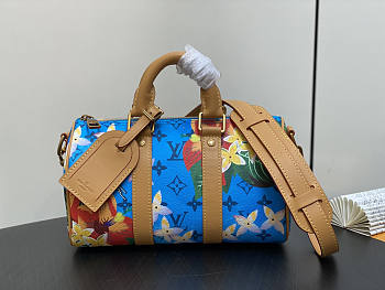 Louis Vuitton LV Keepall Bandoulière 25 Bright Blue 25 x 15 x 11 cm