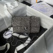 Chanel Flap Bag Crystal Black 20cm - 1