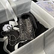 Chanel Flap Bag Crystal Black 20cm - 6