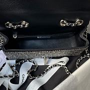 Chanel Flap Bag Crystal Black 20cm - 5