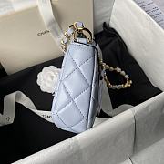 Chanel 24P Hobo Bag Blue 20x13x4.5cm - 6