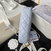 Chanel 24P Hobo Bag Blue 20x13x4.5cm - 5