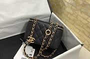 Chanel Vanity Case Black Caviar Gold Bag 17cm - 4