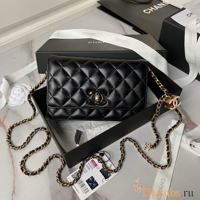 Chanel Wallet On Chain Woc Black 19cm - 1