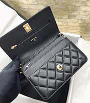 Chanel Wallet On Chain 23A Black 19x13x3.5cm - 5