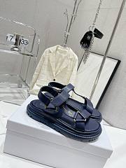 Dior D-Wave Sandal Blue Lambskin - 1