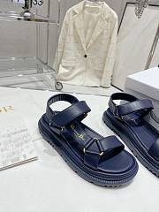 Dior D-Wave Sandal Blue Lambskin - 5