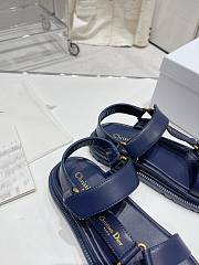 Dior D-Wave Sandal Blue Lambskin - 3