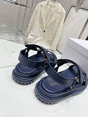 Dior D-Wave Sandal Blue Lambskin - 4