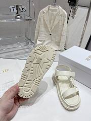 Dior D-Wave Sandal Powder White Lambskin - 3