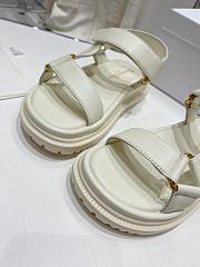 Dior D-Wave Sandal Powder White Lambskin - 2