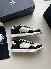 Dior B27 Low-Top Sneaker White Black Denim  - 1