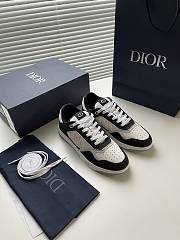 Dior B27 Low-Top Sneaker White Black Denim  - 4