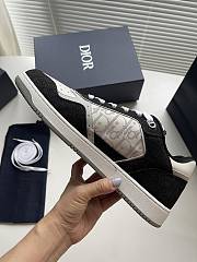 Dior B27 Low-Top Sneaker White Black Denim  - 3