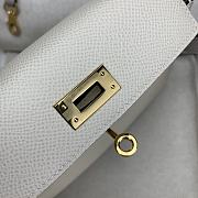 Hermes Epsom Horseshoe Mini Kelly Sellier 20 Nata Etoupe - 3