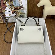 Hermes Epsom Horseshoe Mini Kelly Sellier 20 Nata Etoupe - 4