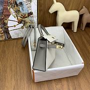 Hermes Epsom Horseshoe Mini Kelly Sellier 20 Nata Etoupe - 5