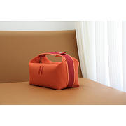 Hermes Bride-a-Brac Case Cotton Orange 25x21x14cm - 4