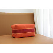 Hermes Bride-a-Brac Case Cotton Orange 25x21x14cm - 3