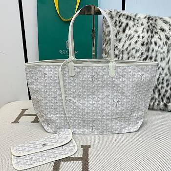 Goyard Saint Louis PM Tote White 47x34x26cm