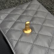 Chanel Kelly Shopper Grey Gold Bag 13x19x7cm - 6