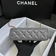 Chanel Kelly Shopper Grey Gold Bag 13x19x7cm - 5