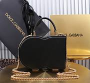 Dolce & Gabbana DG Logo Box Handbag Black 20x15x6.5cm - 3