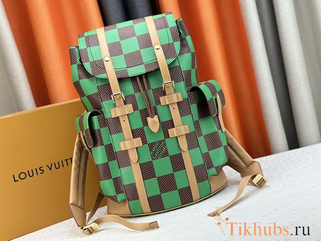 Louis Vuitton LV Christopher MM Green 38 x 44 x 12.5 cm - 1