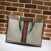 Gucci Ophidia Soft GG Supreme Medium Tote Brown 44x33x15cm - 3