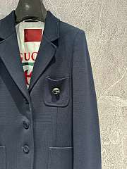 Gucci Blue Cotton Jersey Jacket - 2