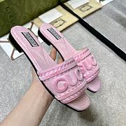 Gucci Women's Slide Sandal Pink - 5