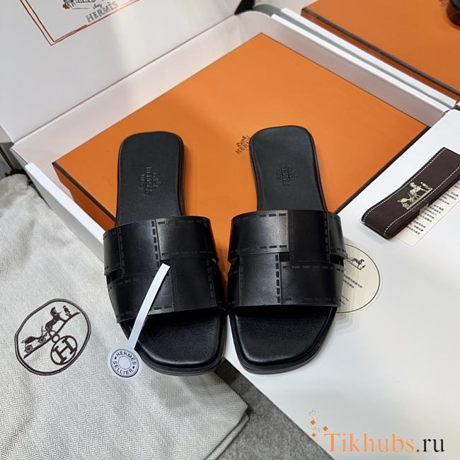 Hermes Black Slides 02 - 1