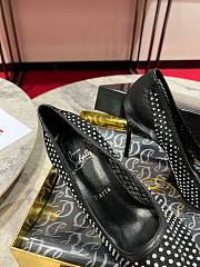 Christian Louboutin Apostropha Mesh Strass Black Pump 10cm - 3