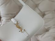 YSL Le 5 a 7 Smooth Leather White 23x16x6.5cm - 6