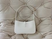 YSL Le 5 a 7 Smooth Leather White 23x16x6.5cm - 2