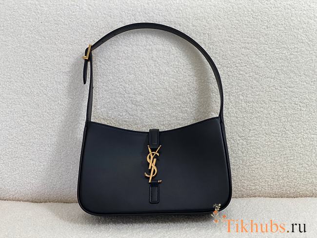 YSL Le 5 a 7 Smooth Leather Black 23x16x6.5cm - 1