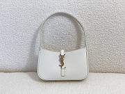 YSL Small Le 5 a 7 Smooth Leather White 19x11.5x4.5cm - 1