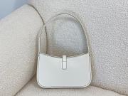 YSL Small Le 5 a 7 Smooth Leather White 19x11.5x4.5cm - 2