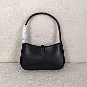 YSL Small Le 5 a 7 Smooth Leather Black 19x11.5x4.5cm - 2