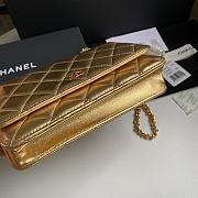 Chanel Wallet On Chain Woc Gold Lambskin 19cm - 6