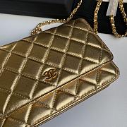 Chanel Wallet On Chain Woc Gold Lambskin 19cm - 4