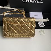 Chanel Wallet On Chain Woc Gold Lambskin 19cm - 5