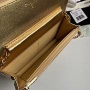 Chanel Wallet On Chain Woc Gold Lambskin 19cm - 3