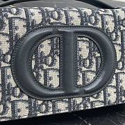 Dior Miniborsa CD Signature Jacquard Oblique Blu 21x11x5cm - 2