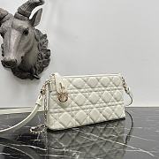 Dior Miss Dior Midi White Lambskin 23x13x5cm - 4