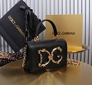 Dolce & Gabbana DG Girls Mini Bag Black 17.8x10x3.5cm - 3