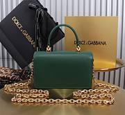 Dolce & Gabbana DG Girls Mini Bag Green 17.8x10x3.5cm - 4