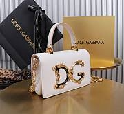 Dolce & Gabbana DG Girls Mini Bag White 17.8x10x3.5cm - 5