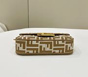 Fendi Baguette Mini Beige FF Jacquard Bag 20x13x5cm - 6